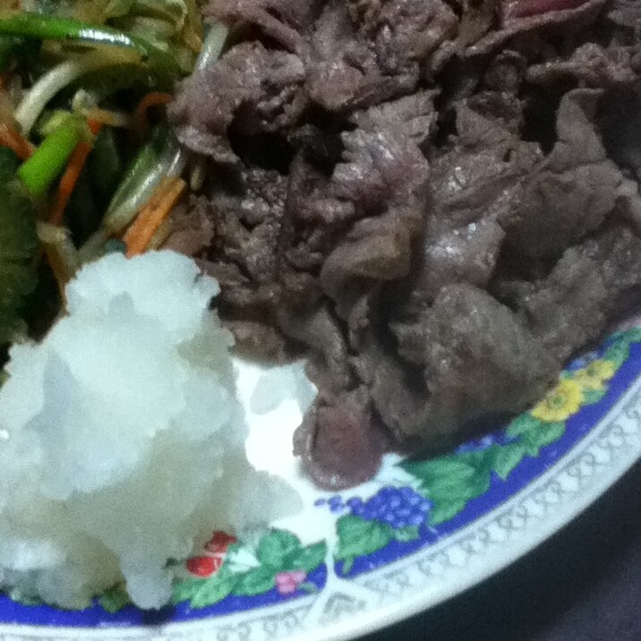 おろしde黒毛和牛の切り落とし焼き レシピ 作り方 By とりあえず乾杯 楽天レシピ